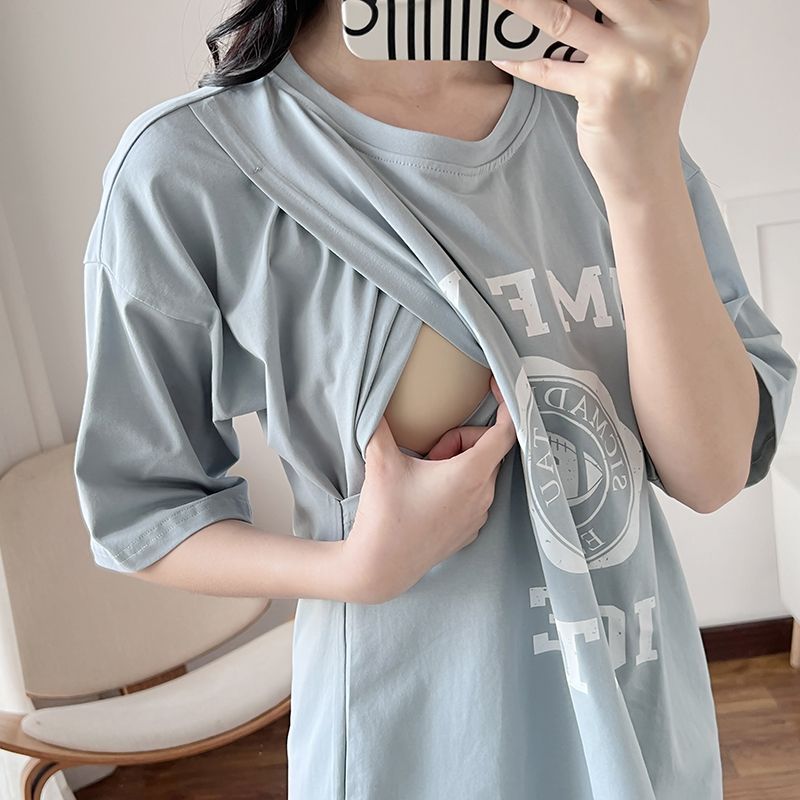 Nursing Dress Pregnant Breastf - Feeding 评论和价格