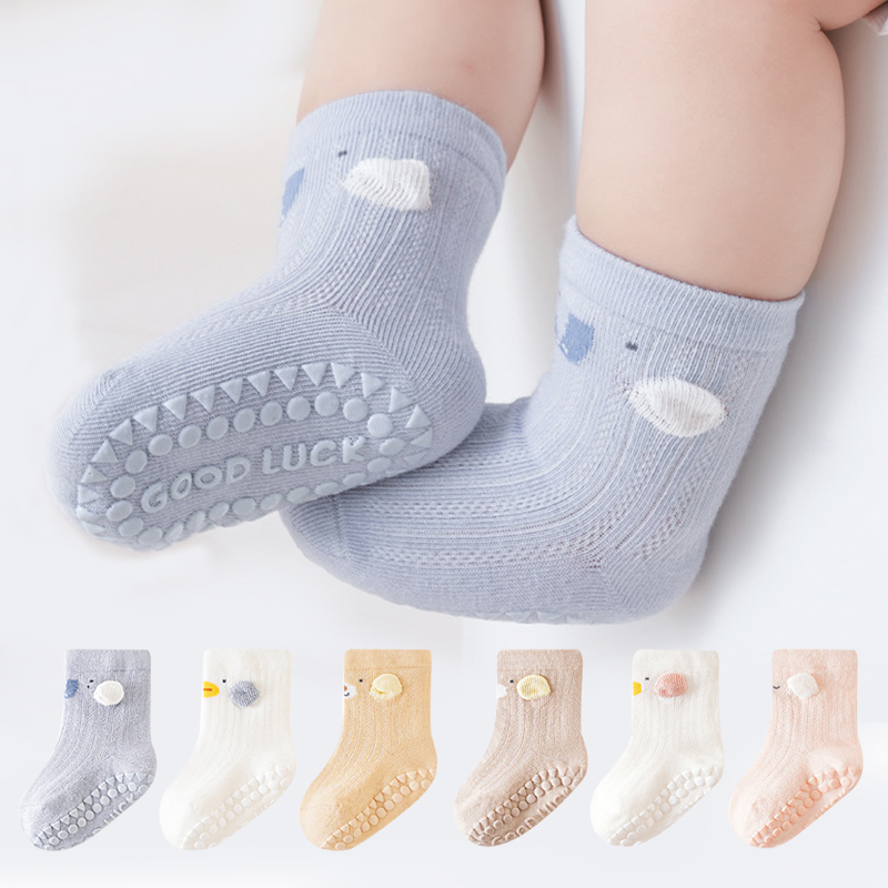3 Pairs Cartoon Baby Floor Soc - Unisex Baby Socks Non Slip 评论和价格