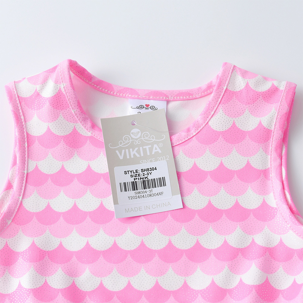 VIKITA Girls Sleeveless Mermai - Toddler Girl Tulle Party Dress 评论和价格