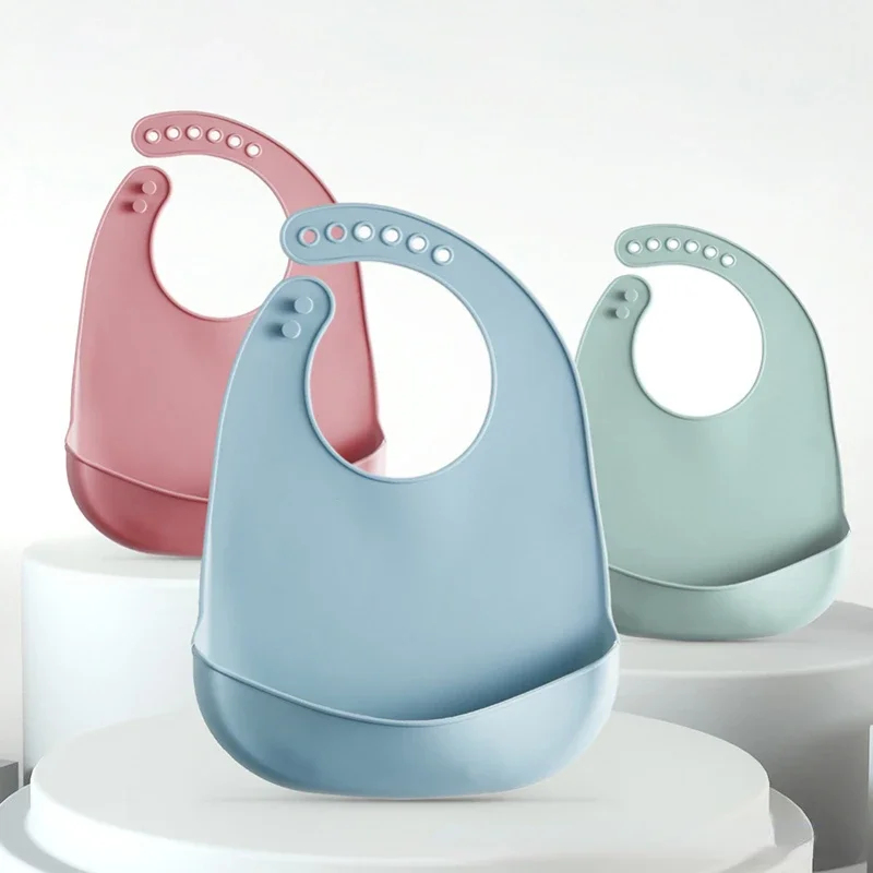 1/2pcs Baby Bib Adjustable Wat - Waterproof Baby Bibs Silicone 评论和价格