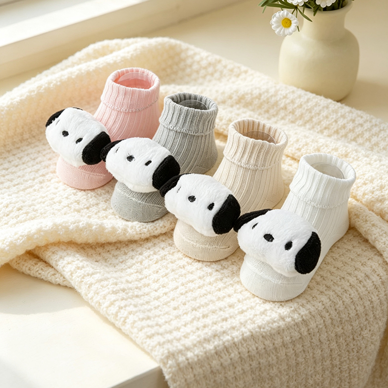 1 Pair of Cute Cartoon Childre - Unisex Baby Socks Non Slip 评论和价格