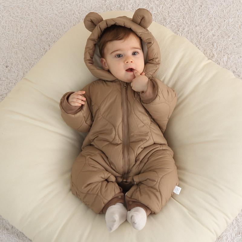 Newborn Baby Romper Winter Thi - Cotton Baby Onesies Zipper 评论和价格