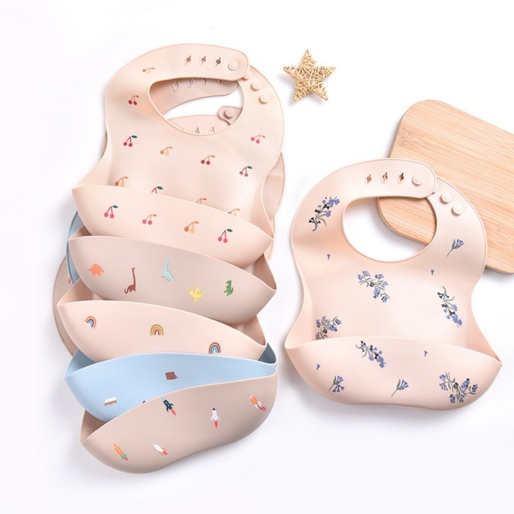 New Silicone Baby Eating Bib A - Waterproof Baby Bibs Silicone 评论和价格