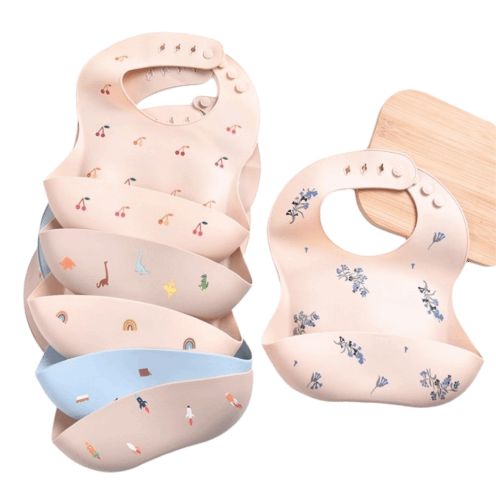 New Silicone Baby Eating Bib A - Waterproof Baby Bibs Silicone 评论和价格