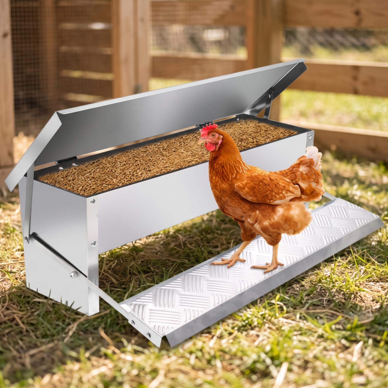 Automatic Poultry Feeder Troug - Feeding 评论和价格